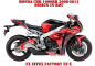 Preview: EV-X Rot für Honda CBR 1000RR 2008-2011